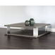 Daria 59 X 59 inch Smoke Brown / Polished Coffee Table
